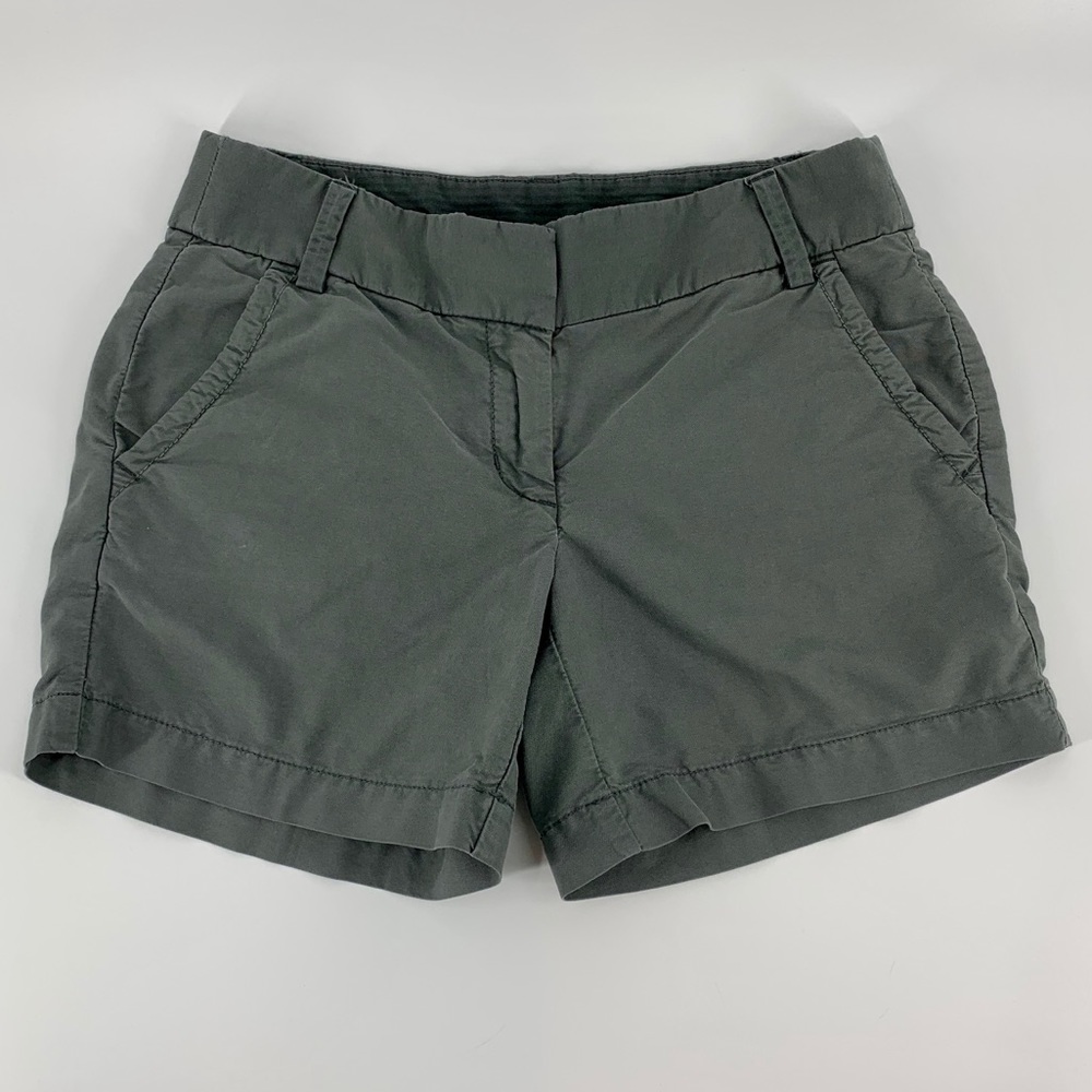 J. Crew 5" Olive Green Chino Short